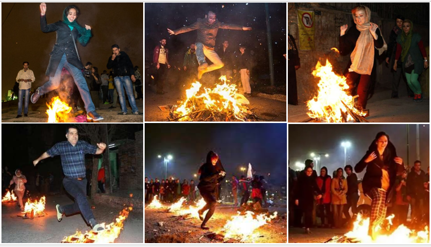 چهارشنبه سوری، جشن ملی آتش و شادمانی خجسته باد