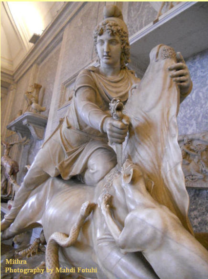 میترائیسم آئین خدای مهر. الوهیتی با سرمنشأ ایرانی که رد آن  تا 1300 پیش از میلاد مسیح می رسد