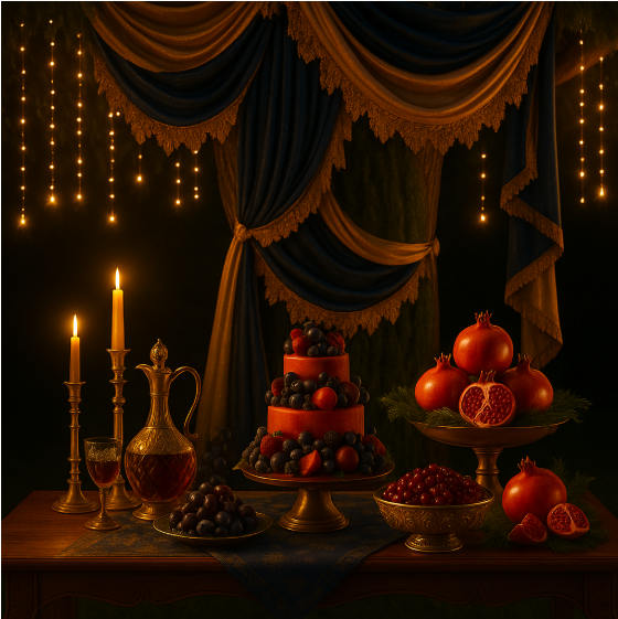 طرح هایی ایرانی،  برای درخت یلدا – حامد