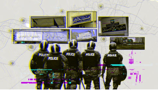 نیروهای نظامی جمهوری اسلامی از مدرسه‌ها و مکان‌های غیر‌نظامی استفاده می‌کنند