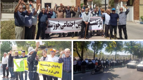 تجع اعتراضی بازنشستگان بیشتر شهرهای ایران در اعتراض به بی پاسخ ماندن مطالبات معیشی و درمانی